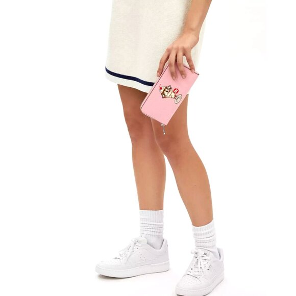 New Coach CU380 Long Zip Around Wallet with Sundae Graphic Cherry Blossom Multi - Picture 5 of 5